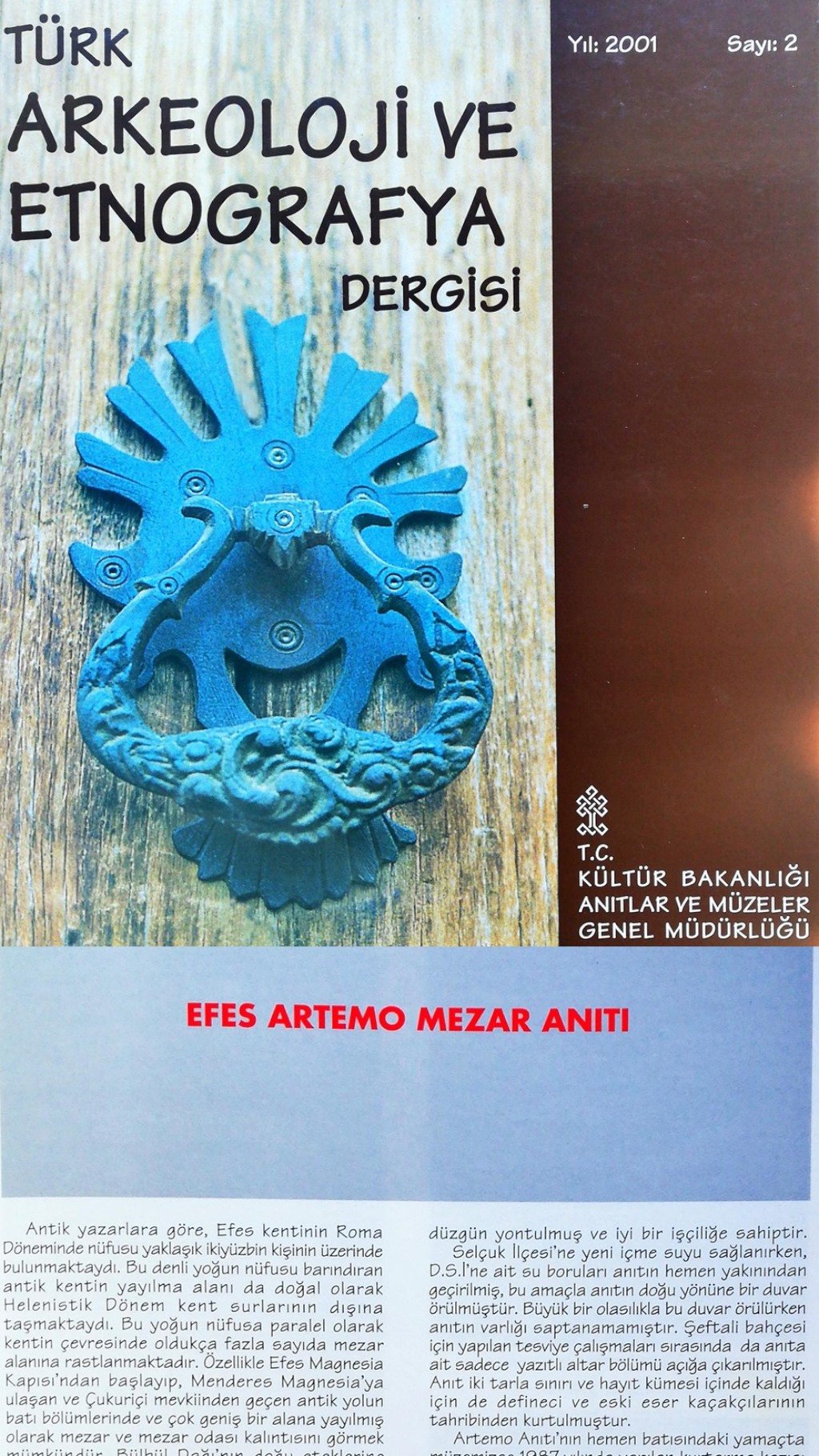 Efes Artemo Mezar Anıtı